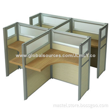 Aluminum glass office desk partitionNew
